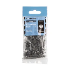 Homebase Bright Round Wire Nails 25mm - 100g -COMMAND Sales Store 13149323 1644920814185936