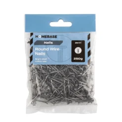 Homebase Bright Round Wire Nails 25mm - 250g -COMMAND Sales Store 13149324 1175039720381619