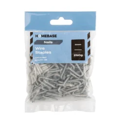 Homebase Galvanised Wire Staples 25mm 250g -COMMAND Sales Store 13149336 1295045424272139