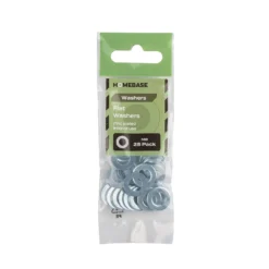 Homebase Zinc Plated Washer M8 25 Pack -COMMAND Sales Store 13150405 1534907614139463