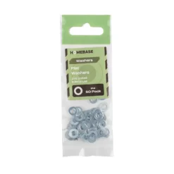 Homebase Zinc Plated Washer M4 50 Pack -COMMAND Sales Store 13150413 3284907614120164