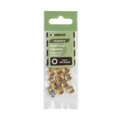 Homebase Brass Plated Screw Cup Washer 4mm X 20 Pack -COMMAND Sales Store 13150418 7164920814274544