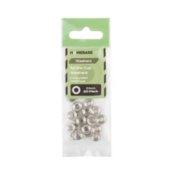 Homebase Nickel Plated Screw Cup Washer 3.5mm 20 Pack -COMMAND Sales Store 13150424 9654907614242192