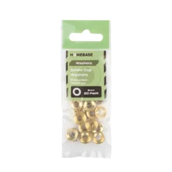 Homebase Brass Plated Screw Cup Washer 5mm X 20 Pack -COMMAND Sales Store 13150426 1704907614305261