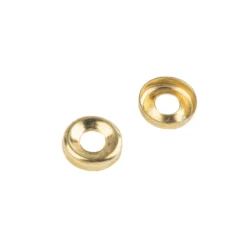Homebase Brass Plated Screw Cup Washer 6mm 20 Pack