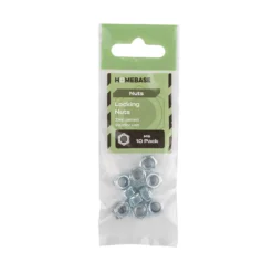 Homebase Zinc Plated Locking Nut M6 10 Pack -COMMAND Sales Store 13150444 1044907614513416