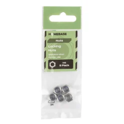 Homebase Stainless Steel Locking Nut M6 5 Pack -COMMAND Sales Store 13150449 1384920814488135