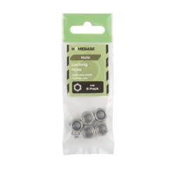 Homebase Stainless Steel Locking Nut M8 5 Pack -COMMAND Sales Store 13150451 1074907614537650