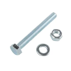 Homebase Zinc Plated Hex Bolt M6 50mm 10 Pack -COMMAND Sales Store 13150458 7564907614659198