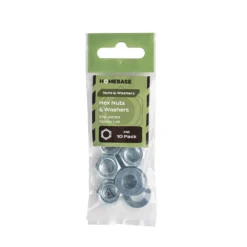 Homebase Zinc Plated Hex Bolt M6 40mm 10 Pack -COMMAND Sales Store 13150459 1884920814500627