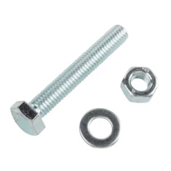 Homebase Zinc Plated Hex Bolt M8 50mm 5 Pack -COMMAND Sales Store 13150460 1154907614681932