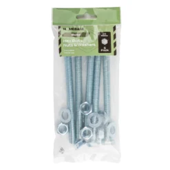 Homebase Zinc Plated Hex Bolt M12 150mm 5 Pack -COMMAND Sales Store 13150461 1334907614760040