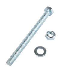 Homebase Zinc Plated Hex Bolt M12 150mm 5 Pack