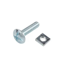 Homebase Zinc Plated Roof Bolt M6 25mm 10 Pack -COMMAND Sales Store 13150467 1724907614835472