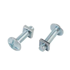 Homebase Zinc Plated Roof Bolt M6 25mm 10 Pack