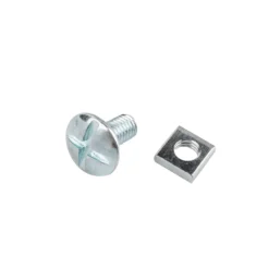 Homebase Zinc Plated Roof Bolt M6 12mm 10 Pack -COMMAND Sales Store 13150474 1464907614810938