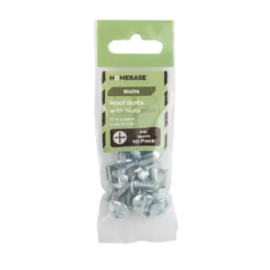 Homebase Zinc Plated Roof Bolt M6 12mm 10 Pack -COMMAND Sales Store 13150474 1874907614845993