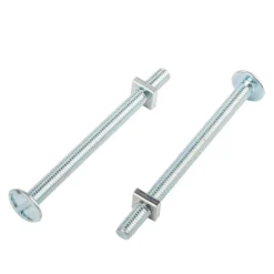 Homebase Zinc Plated Roof Bolt M8 75mm 5 Pack