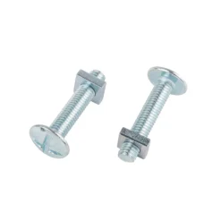 Homebase Zinc Plated Roof Bolt M8 40mm 10 Pack