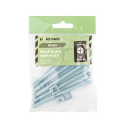 Homebase Zinc Plated Roof Bolt M8 100mm 5 Pack -COMMAND Sales Store 13150484 9944920814612662