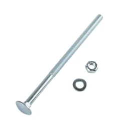 Homebase Zinc Plated Coach Bolt M8 150mm 2 Pack