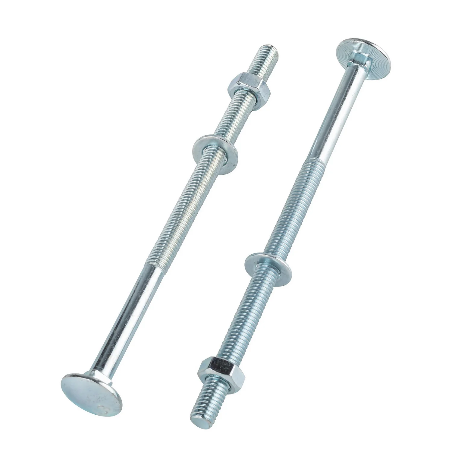 Homebase Zinc Plated Coach Bolt M8 150mm 10 Pack 2 Homebase Zinc Plated Coach Bolt M8 150mm 10 Pack - Image 2