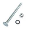 Homebase Zinc Plated Coach Bolt M8 100mm 5 Pack