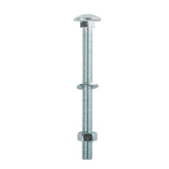 Homebase Zinc Plated Coach Bolt M8 100mm 5 Pack -COMMAND Sales Store 13150492 2094920814598478