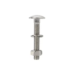 Homebase Stainless Steel Coach Bolt M6 100mm 5 Pack -COMMAND Sales Store 13150500 1334920814703799