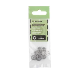 Homebase Stainless Steel Hex Nut & Washer M6 5 Pack -COMMAND Sales Store 13150503 1034907615235192