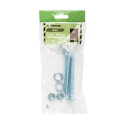 Homebase Zinc Plated Coach Bolt M12 100mm 2 Pack -COMMAND Sales Store 13150517 1514920814777812