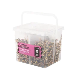 Homebase Yellow Zinc Plated Screws Kit Assorted 650 Pack -COMMAND Sales Store 13151068 1334907615526687