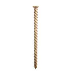 Homebase Yellow Zinc Plated Concrete Screw 7.5X120mm 45 Pack -COMMAND Sales Store 13151075 4114907615608443