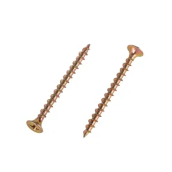 Homebase Yellow Zinc Plated Bugle Head Deck Screw 4 X 50mm 200 Pack