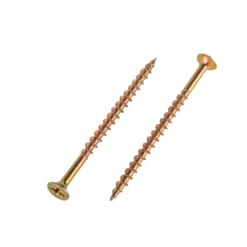 Homebase Yellow Zinc Plated Bugle Head Deck Screw 4 X 65mm 200 Pack