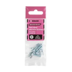 Homebase Zinc Plated Machine Screw Pan Head M4 20mm 5 Pack -COMMAND Sales Store 13151093 3674907615746479