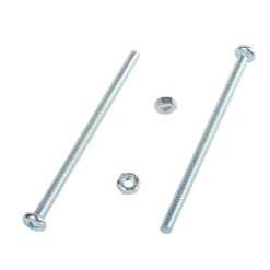 Homebase Zinc Plated Machine Screw Pan Head M4 75mm 5 Pack