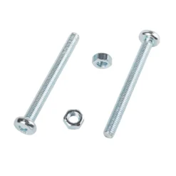 Homebase Zinc Plated Machine Screw Pan Head M6 50mm 5 Pack