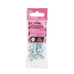 Homebase Zinc Plated Machine Screw Pan Head M6 25mm 5 Pack -COMMAND Sales Store 13151106 1044907615856438