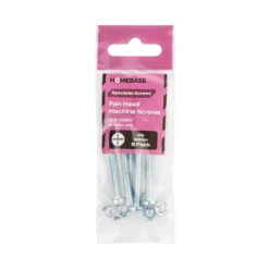 Homebase Zinc Plated Machine Screw Pan Head M5 50mm 5 Pack -COMMAND Sales Store 13151119 3584907615844534