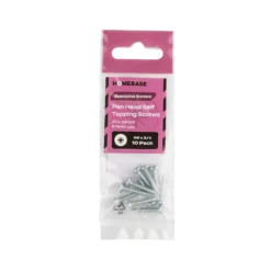 Homebase Zinc Plated Self Tapping Screw Pan Head 3.5 X 20mm 10 Pack 5 Homebase Zinc Plated Self Tapping Screw Pan Head 3.5 X 20mm 10 Pack -COMMAND Sales Store 13151131 1654907616059388