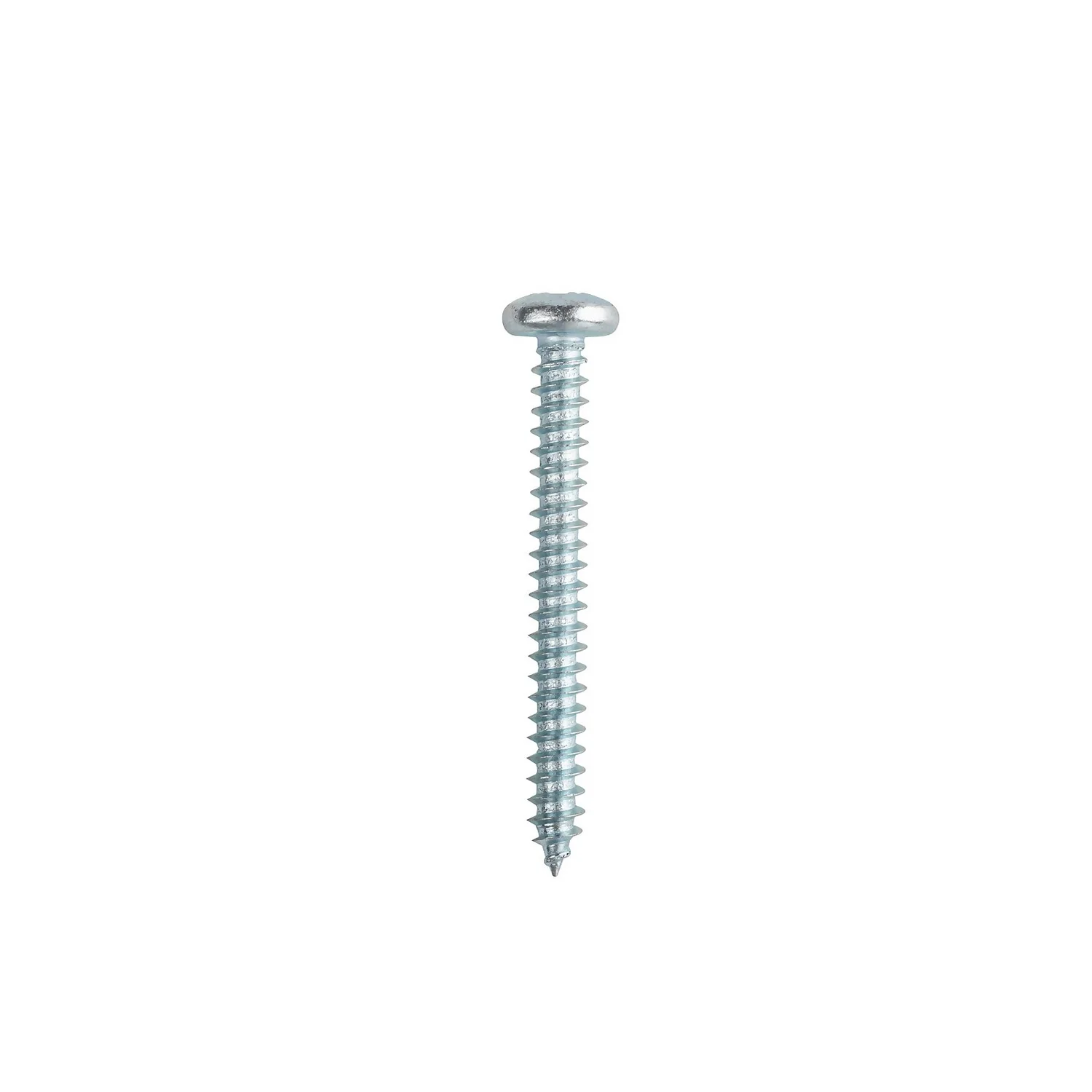 Homebase Zinc Plated Self Tapping Screw Pan Head 4 X 40mm 10 Pack 2 Homebase Zinc Plated Self Tapping Screw Pan Head 4 X 40mm 10 Pack - Image 2