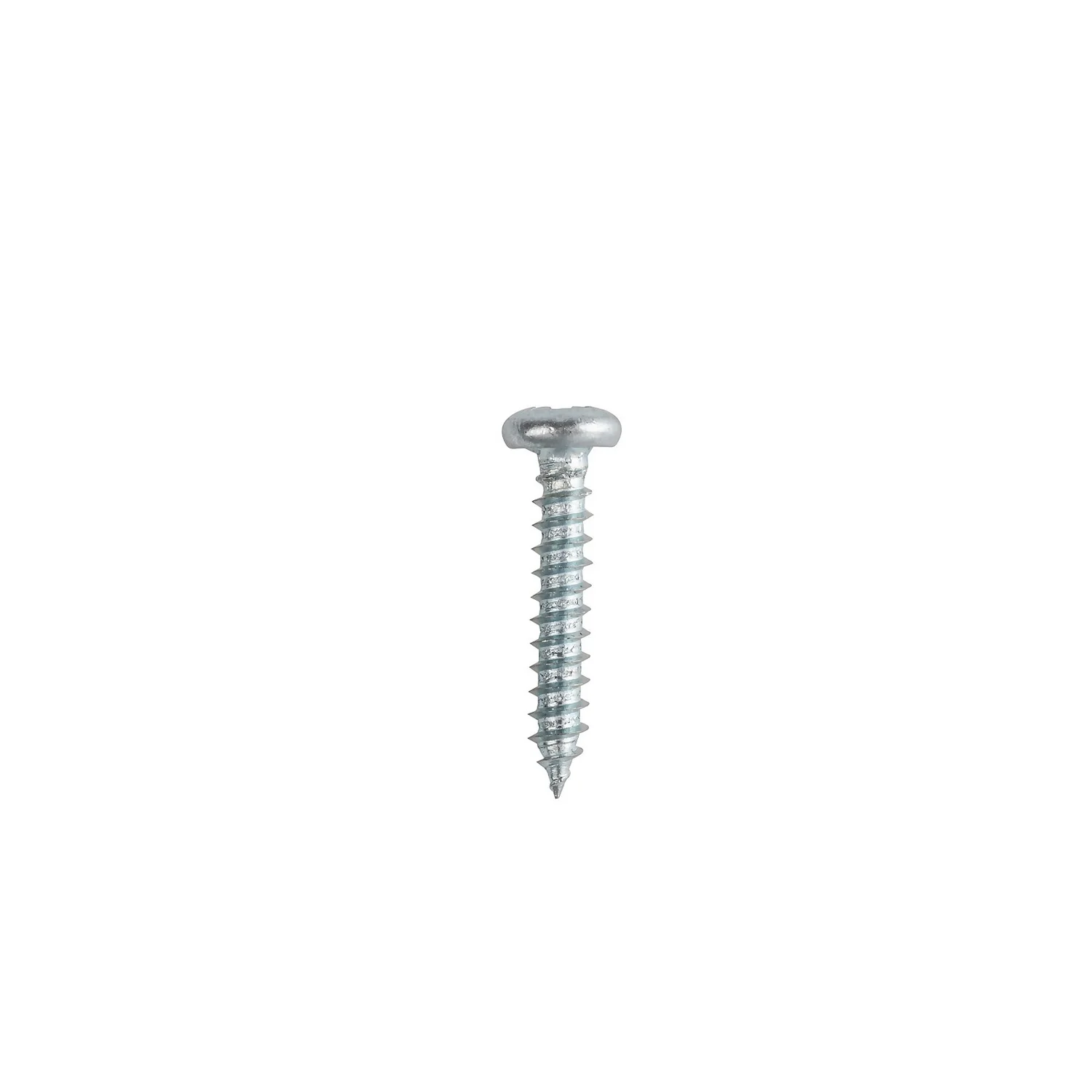 Homebase Zinc Plated Self Tapping Screw Pan Head 4 X 20mm 10 Pack 2 Homebase Zinc Plated Self Tapping Screw Pan Head 4 X 20mm 10 Pack - Image 2
