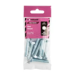 Homebase Zinc Plated Set Screw Hex Head M8 40mm 10 Pack -COMMAND Sales Store 13151138 1074907616163416