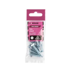 Homebase Zinc Plated Set Screw Hex Head M6 25mm 10 Pack -COMMAND Sales Store 13151139 3324920815298873