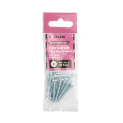 Homebase Zinc Plated Self Tapping Screw Pan Head 4 X 30mm 10 Pack -COMMAND Sales Store 13151143 5134920815395005