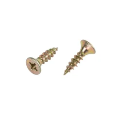 Homebase Yellow Zinc Plated Single Thread Screw 5 X 20mm 25 Pack