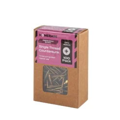 Homebase Yellow Zinc Plated Single Thread Screw 3.5 X 40mm 100 Pack -COMMAND Sales Store 13151159 1304920819307914