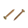 Homebase Yellow Zinc Plated Single Thread Screw 4 X 30mm 100 Pack
