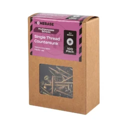 Homebase Yellow Zinc Plated Single Thread Screw 4 X 50mm 100 Pack -COMMAND Sales Store 13151173 1994920815672367